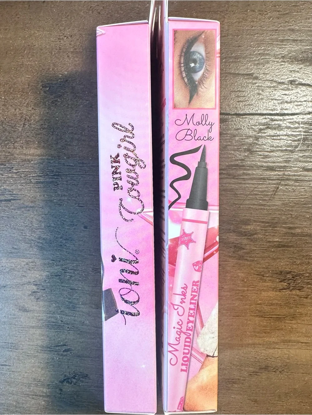 Ioni Pink Cowgirl Magic Inks Liquid Eyeliner ~Molly Black~ Long Wearing New